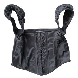 Elegant Black Satin Blouse – Women’s Size Small, Dressy & Chic